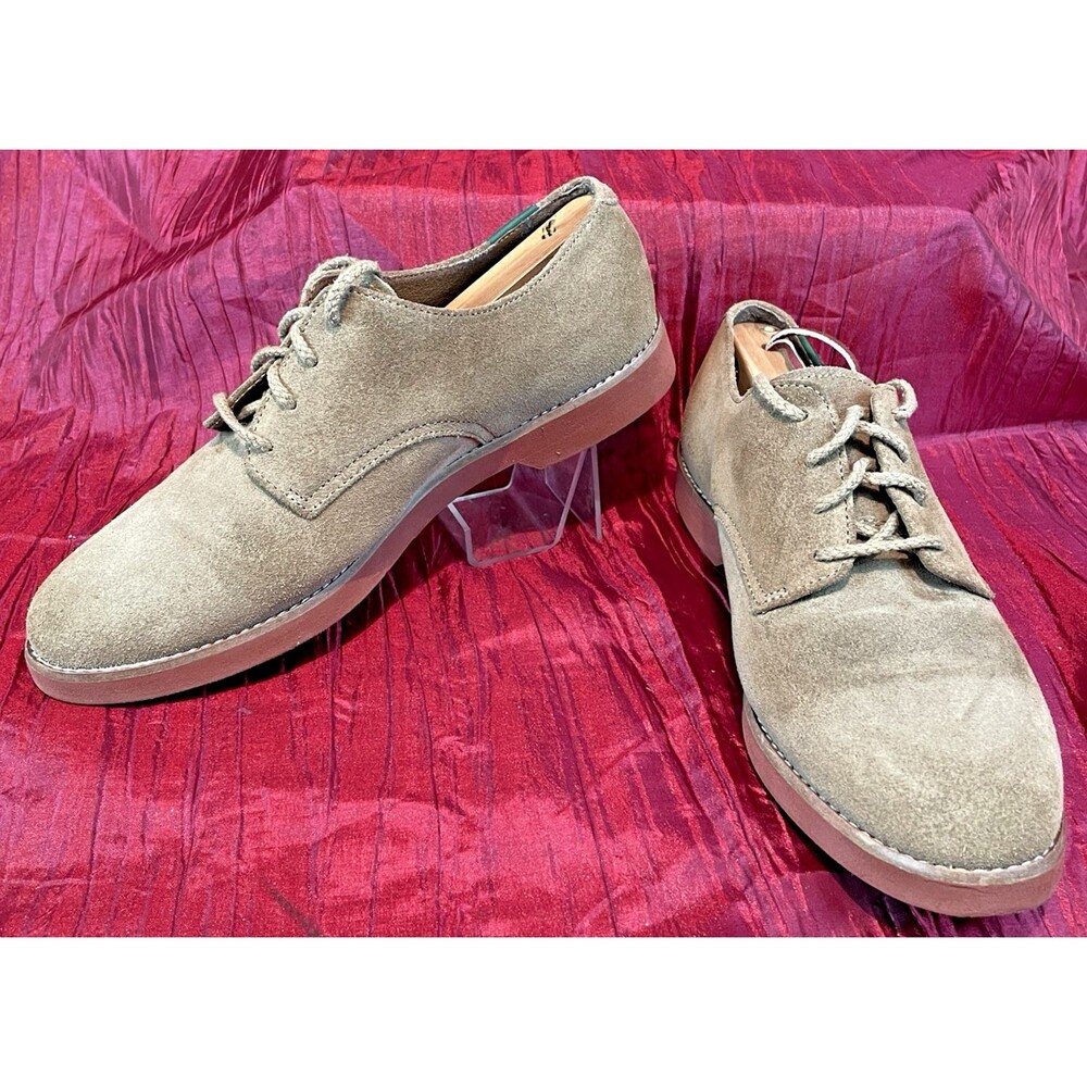 Mens G. H. Bass Tan Suede Nubuck Preppy Oxford Shoes sz 9M